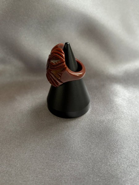 Brown Bakelite Ring