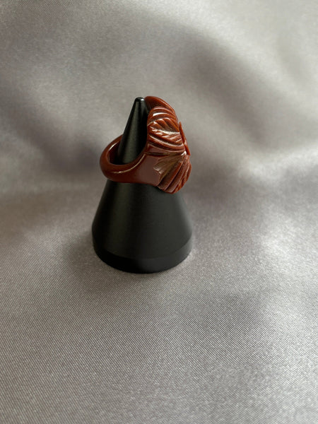 Brown Bakelite Ring