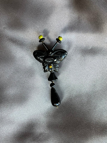Joli Jewelry Black Butterfly Pin